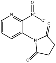 1-(2-硝基-3-吡啶基)-2,5-吡咯烷二酮 结构式