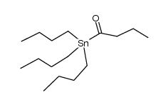 1-(三丁基锡烷基)-1-丁酮 结构式