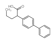 α-丙基-[1,1'-联苯]-4-乙酸 结构式