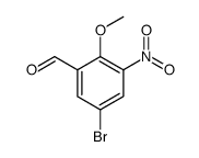 5-溴-2-甲氧基-3-硝基苯甲醛 结构式