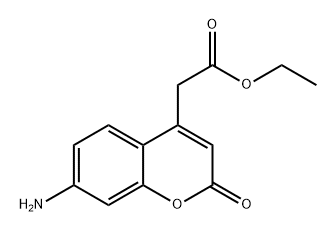 7-氨基-2-氧代-2H-1-苯并吡喃-4-乙酸乙酯 结构式
