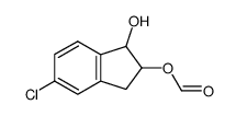 1H-Indene-1,2-diol, 5-chloro-2,3-dihydro-, 2-formate 结构式