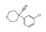 4-(3-氯苯基)四氢-2H-吡喃-4-腈 结构式