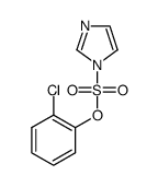 1H-Imidazole-1-sulfonic acid, 2-chlorophenyl ester 结构式