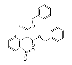 2-(3-硝基-2-吡啶基)丙二酸二苄酯 结构式
