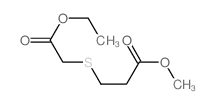 Propanoic acid, 3-[(2-ethoxy-2-oxoethyl)thio]-, methyl ester 结构式