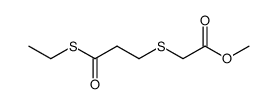 Acetic acid, 2-[[3-(ethylthio)-3-oxopropyl]thio]-, methyl ester 结构式