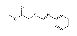 2-[[(苯亚氨基)甲基]硫代]乙酸甲酯 结构式