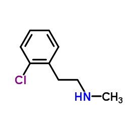 2-氯-N-甲基苯乙胺 结构式