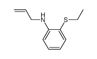 2-(乙硫基)-N-烯丙基苯胺 结构式