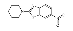 6-硝基-2-(1-哌啶基)苯并噻唑 结构式