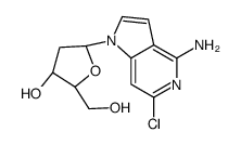 2-氯-2'-脱氧-3,7-二脱氮腺苷 结构式