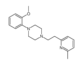1-(2-甲氧基苯基)-4-[2-(6-甲基吡啶-2-基)乙基]哌嗪 结构式
