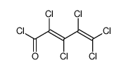 2,3,4,5,5-五氯-2,4-戊二烯酰氯 结构式