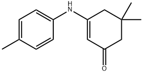 5,5-二甲基-3-对甲苯基氨基环己-2-烯酮 结构式