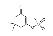 5,5-二甲基-3-[(甲磺酰基)氧基]-2-环己烯-1-酮 结构式
