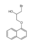 2-Propanol, 1-bromo-3-(1-naphthalenyloxy)- 结构式