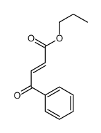 2-Butenoic acid, 4-oxo-4-phenyl-, propyl ester, (E)- (9CI) 结构式