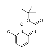 氨基甲酸 (6-氯-1-氧代-2-吡啶基)- 叔丁酯 结构式