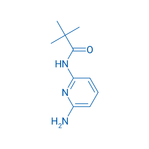 N-(6-氨基-2-吡啶基)-2,2-二甲基丙酰胺 结构式