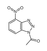 1-(4-硝基-1H-苯并三唑-1-基)乙酮 结构式