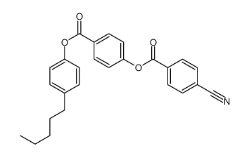 4-氰基苯甲酸-4-[(4-戊基苯氧基)羰基]苯酯 结构式