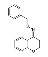 4H-1-Benzopyran-4-one, 2,3-dihydro-, O-(phenylmethyl)oxime 结构式