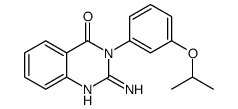 2-氨基-3-(3-异丙氧基苯基)喹唑啉-4(3H)-酮 结构式