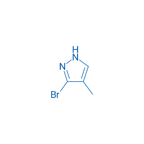 3-溴-4-甲基吡唑 结构式