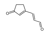 (2E)-3-(3-氧代-1-环戊烯-1-基)-2-丙烯醛 结构式