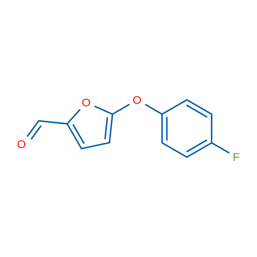 5-(4-氟苯氧基)-2-呋喃甲醛 结构式