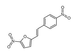 (E)-2-硝基-5-[2-(4-硝基苯基)乙烯基]呋喃 结构式