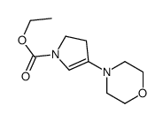 1H-Pyrrole-1-carboxylic acid, 2,3-dihydro-4-(4-morpholinyl)-, ethyl ester 结构式