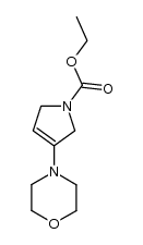 2,5-二氢-3-(4-吗啉基)-1H-吡咯-1-羧酸乙酯 结构式