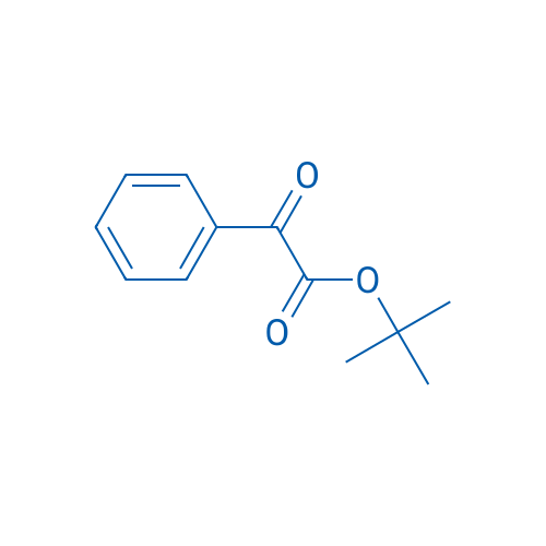 α-氧代苯乙酸叔丁酯 结构式