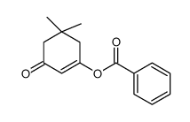 3-苯甲酰氧基-5,5-二甲基-2-环己烯-1-酮 结构式