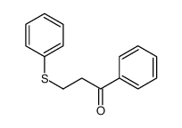1-苯基-3-(苯硫基)-1-丙酮 结构式