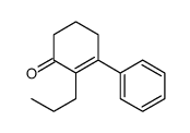 2-Cyclohexen-1-one, 3-phenyl-2-propyl- 结构式