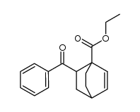 Bicyclo[2.2.2]oct-2-ene-1-carboxylic acid, 6-benzoyl-, ethyl ester, (1α,4β,6α)- 结构式