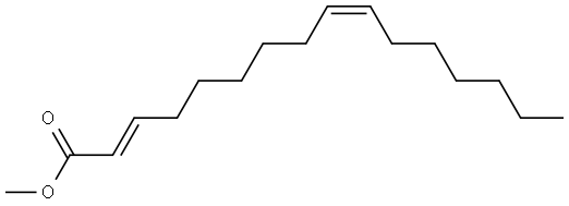 2,9-Hexadecadienoic acid, methyl ester, (E,Z)- 结构式
