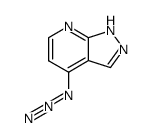 1H-Pyrazolo[3,4-b]pyridine,4-azido- 结构式