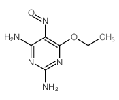 6-乙氧基-5-亚硝基-2,4-嘧啶二胺 结构式