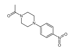 1-乙酰基-4-(4-硝基苯基)哌嗪 结构式