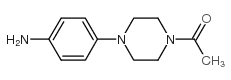 1-乙酰基-4-(4-氨基苯基)哌嗪 结构式