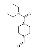 1-哌嗪甲酰胺,N,N-二乙基-4-甲酰基- 结构式