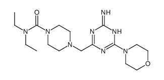 1-Piperazinecarboxamide, 4-[[4-amino-6-(4-morpholinyl)-1,3,5-triazin-2-yl]methyl]-N,N-diethyl- 结构式
