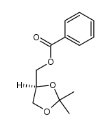 (4S)-2,2-二甲基-1,3-二氧戊环-4-甲醇苯甲酸酯 结构式