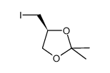 (S)-4-(碘甲基)-2,2-二甲基-1,3-二氧戊环 结构式
