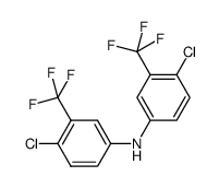 4-氯-N-[4-氯-3-(三氟甲基)苯基]-3-(三氟甲基)苯胺 结构式