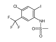 Methanesulfonamide, N-[4-chloro-2-iodo-5-(trifluoromethyl)phenyl]- 结构式
